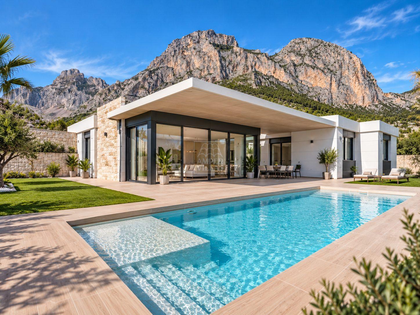 Modern Detached Villa in Polop with views and private
pool